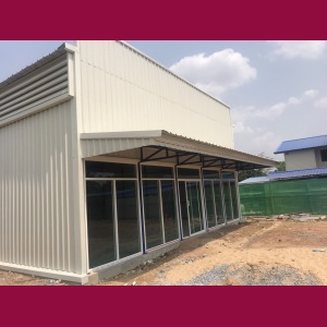 ผลงานของ WAREHOUSEINBUILD : ก่อ สร้างโกดัง สร้างโรงงาน HW-C ขนาด 10x30x3 เมตร